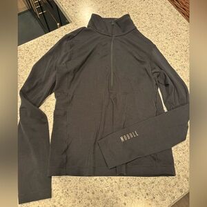 Nobull Wool Black 1/4 Zip Small